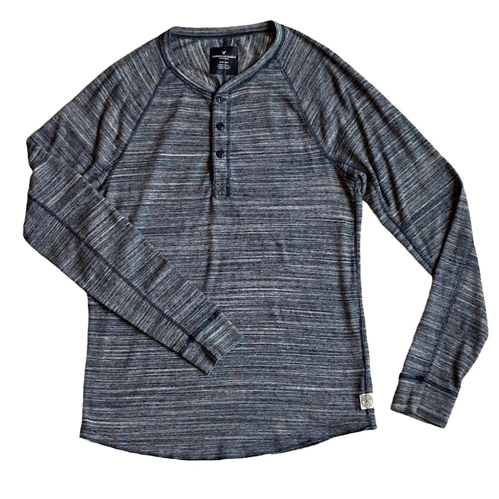 American Eagle Henley Long Sleeve